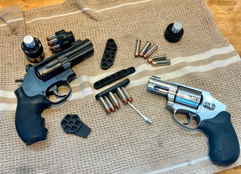 Reloading a concealed carry revolver with speed strips and speed loaders
