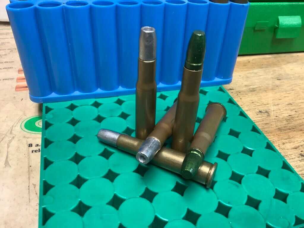 150gr cast hollow point bullets used in a 1904 Winchester 1894 takedown 30wcf hunting load
