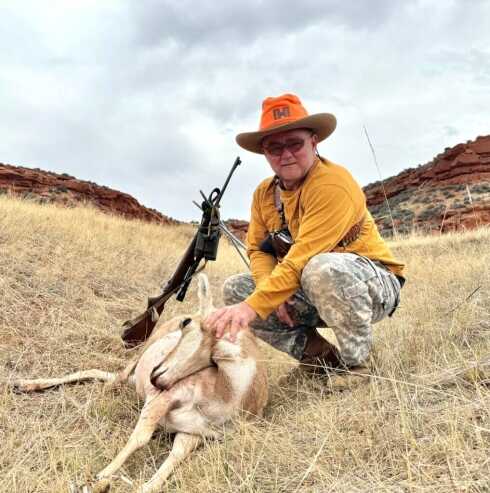 Antelope taken with a 1952 Winchester Model 70 in 270win using a 130gr Barnes TTSX