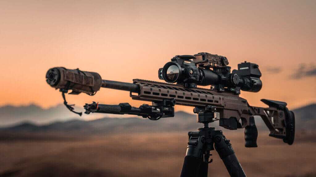 473-yard and 1000 yard steel targets used to test the Nocpix MATE Ultra thermal clip-on