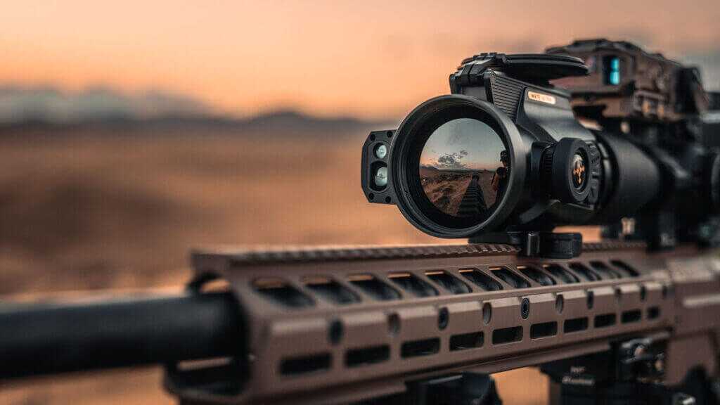 Nocpix MATE Ultra thermal clip-on with integrated laser rangefinder during long-range field testing