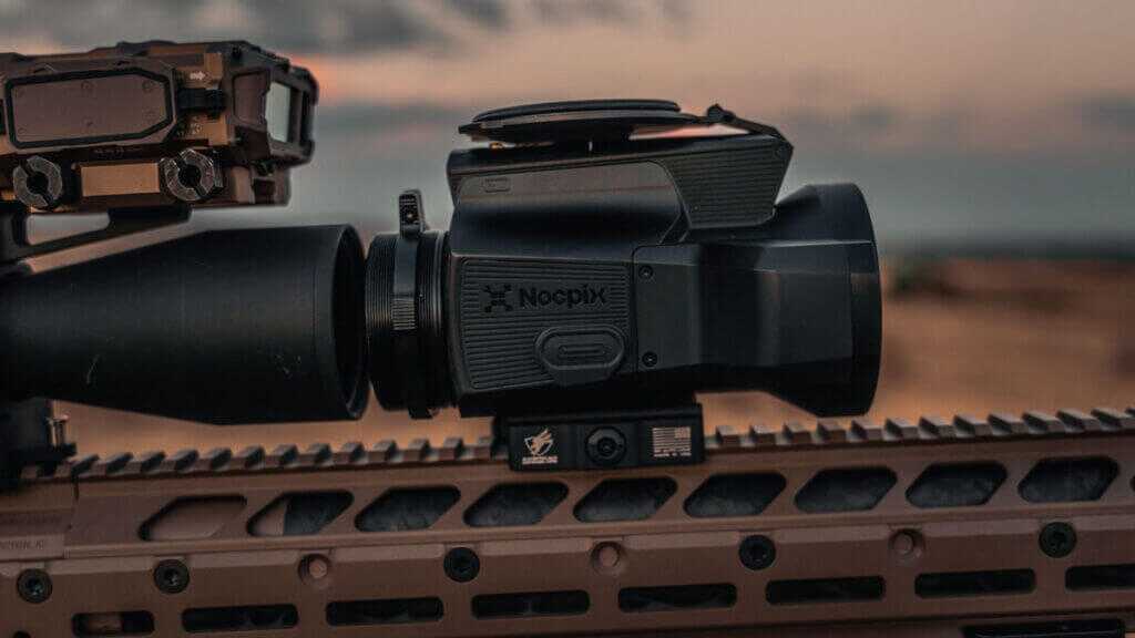 Nocpix MATE Ultra 1280×1024 thermal clip-on with 60mm objective lens and 12-micron sensor