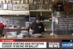 KATU report shows Dan & Louis Oyster Bar during coverage of Oregon Initiative Petition 28, a proposed hunting and fishing ban.