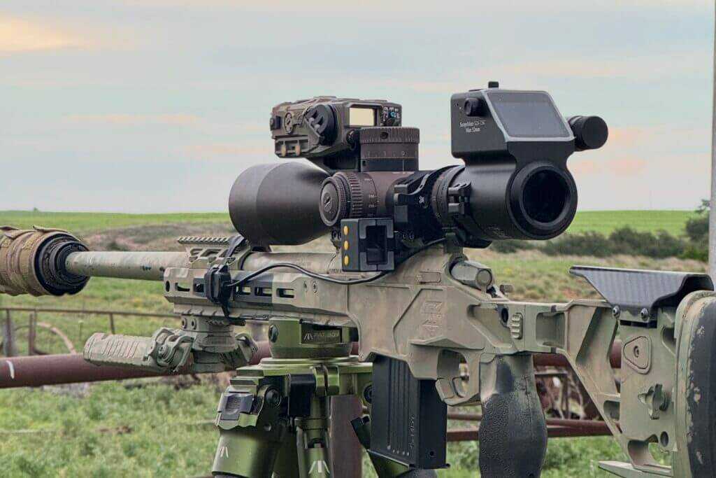 ScopeMate S28-TSC Max 4K rifle scope camera during field testing