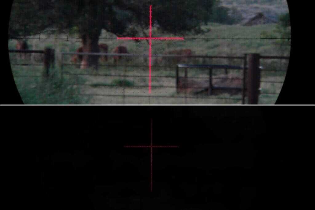 ScopeMate low-light still photo and video screenshot comparison taken 15 minutes after sunset