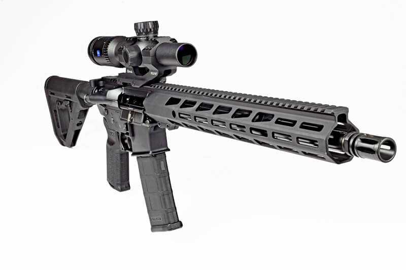 Ruger Harrier AR-15 with free-float M-LOK handguard and modern furniture