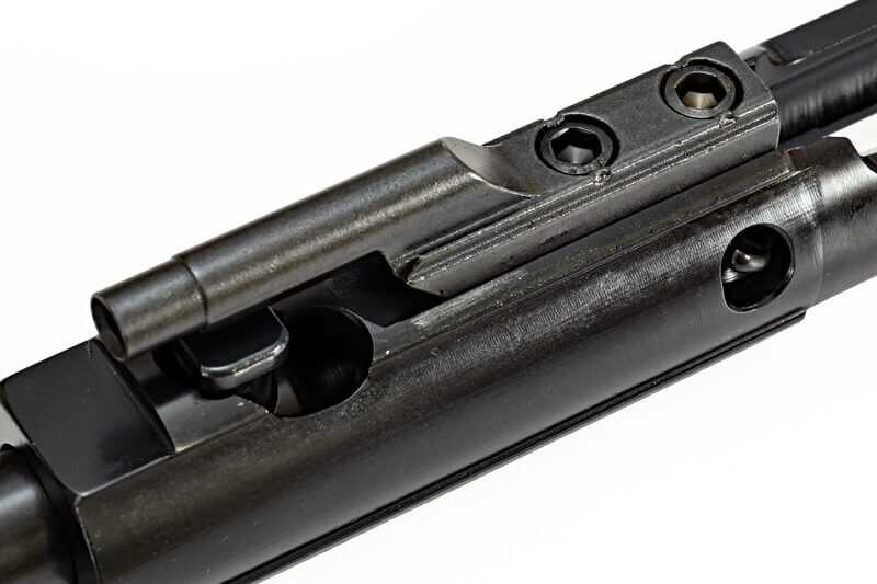 Ruger Harrier nitrided bolt carrier group with properly staked gas key