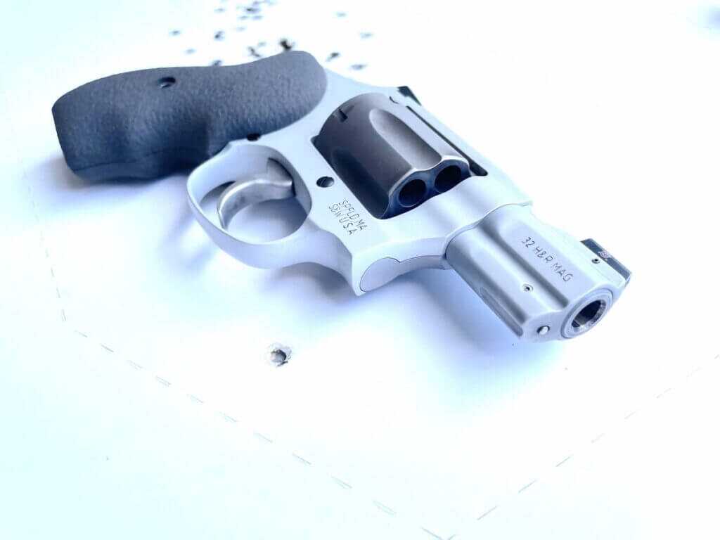 Lipsey’s S&W 632 lightweight .32 H&R Magnum revolver displayed for concealed carry testing