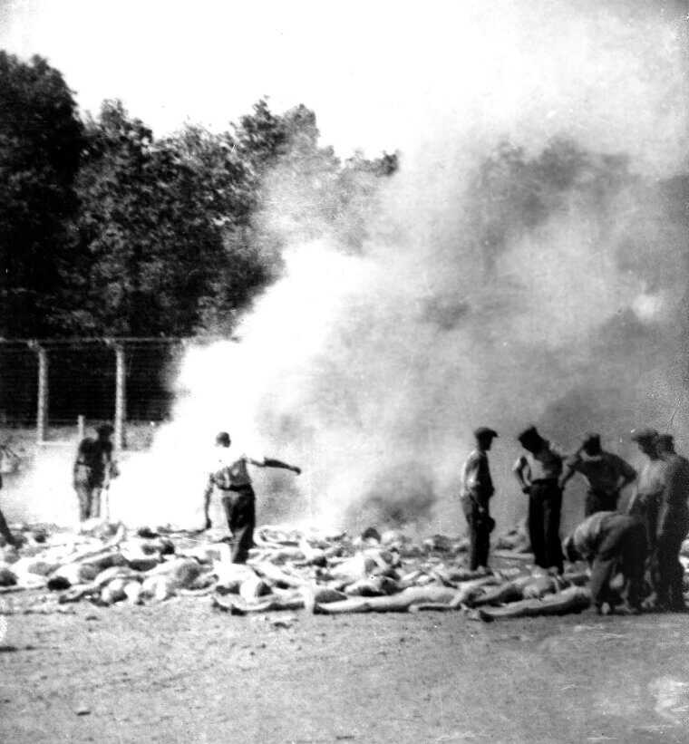 Auschwitz prisoners and Holocaust victims, representing the uncertain fate of Herschel Grynszpan