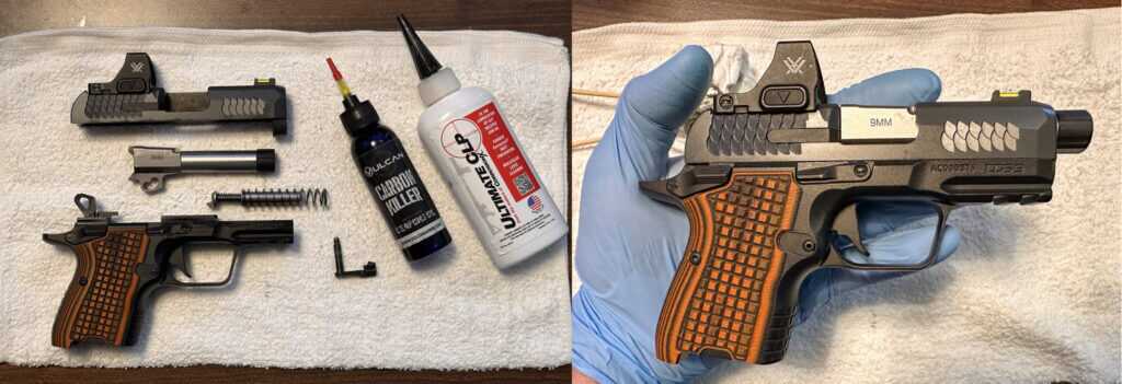 Kimber CDS9 cleaned lubricated and reassembled after range use