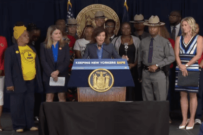 New York Gov. Kathy Hochul announces plans to counter proposed federal ATF firearm reforms