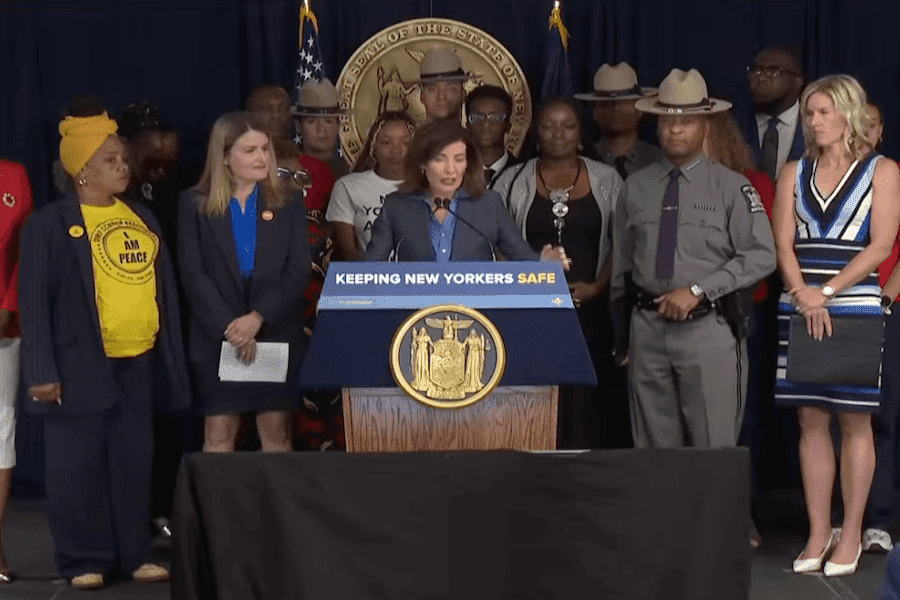 New York Gov. Kathy Hochul announces plans to counter proposed federal ATF firearm reforms