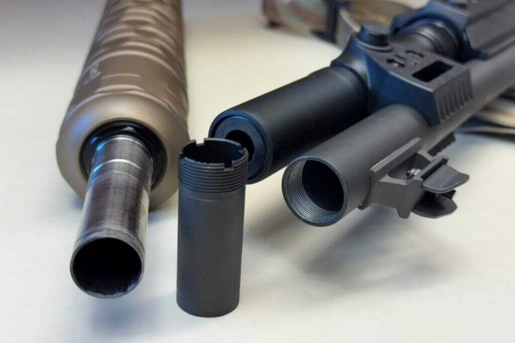 Benelli M2-G1 modified Mobil choke tube with three identification marks
