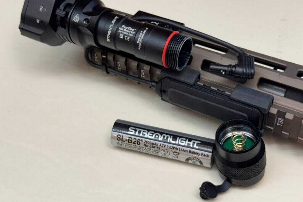 Streamlight SL-B26 rechargeable battery included with the ProTac Rail Mount VIR Pro