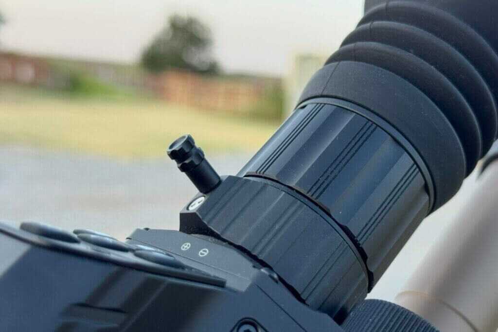 Magnification throw lever on the DNT TNC635R multispectral scope