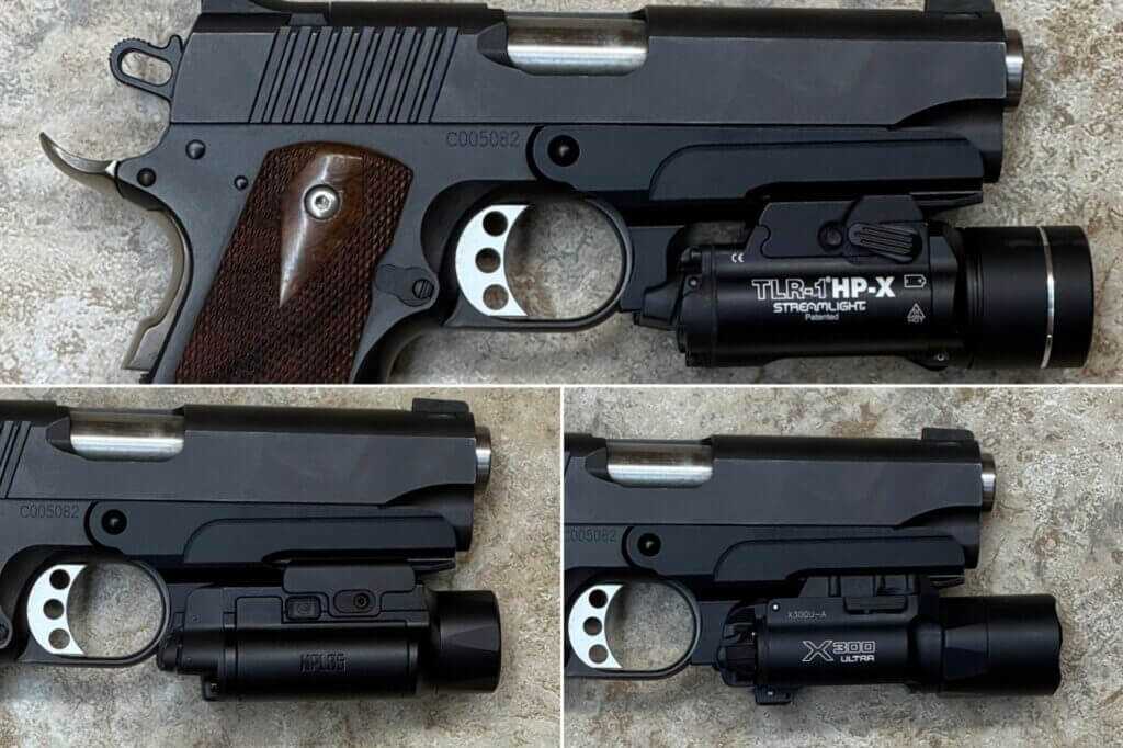 SureFire X300 Streamlight TLR-1 and Nitecore NPL35 tested on the MisterSeven 1911 rail