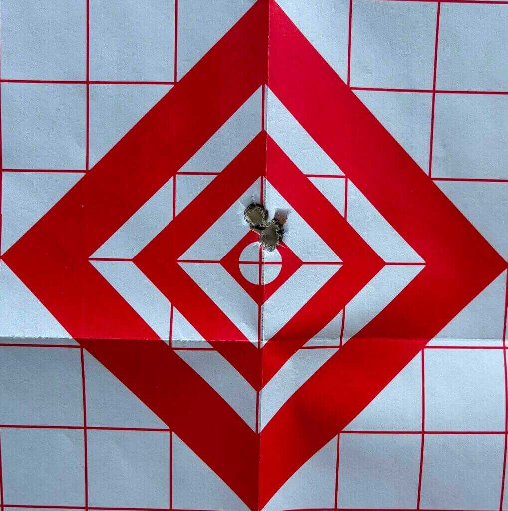 Seekins Element Hunter 7 PRC .264 MOA group with Hornady Match 180 gr ELDM factory ammunition
