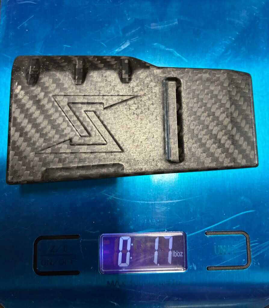 Hand-laid carbon-fiber three-round magazine for Seekins Element Hunter 7 PRC