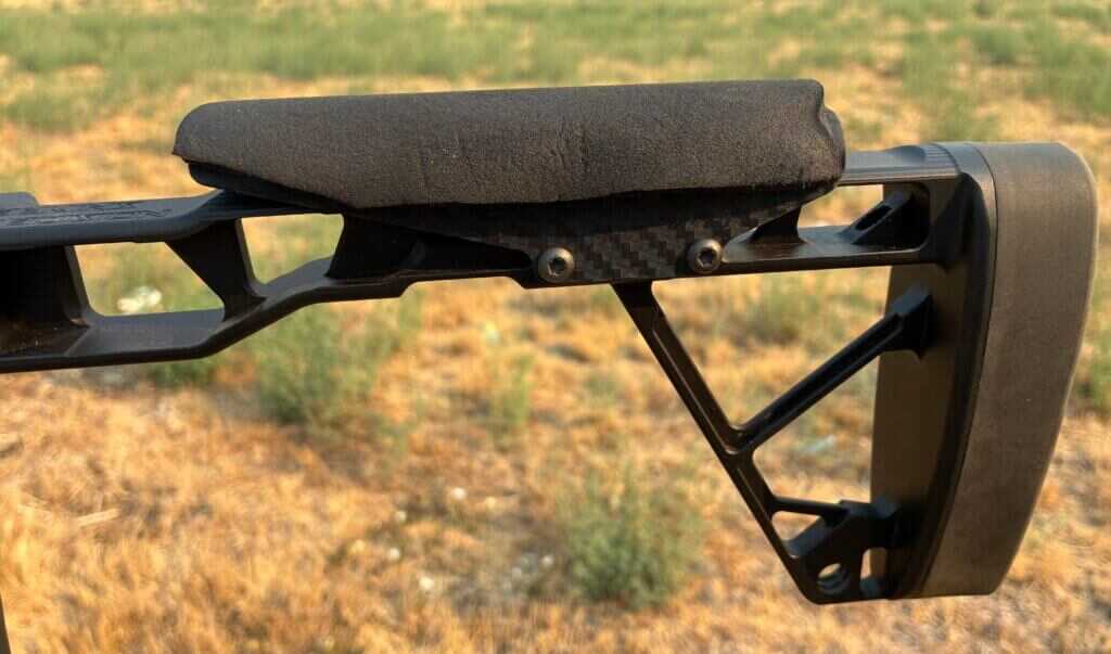 Foam cheek pad after four months on Seekins Element Hunter M3