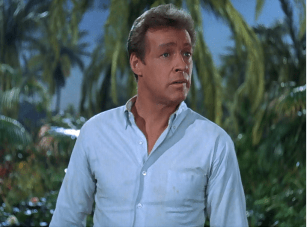 Russell Johnson as Professor Roy Hinkley on Gilligan's Island before viewers knew his B25 combat history