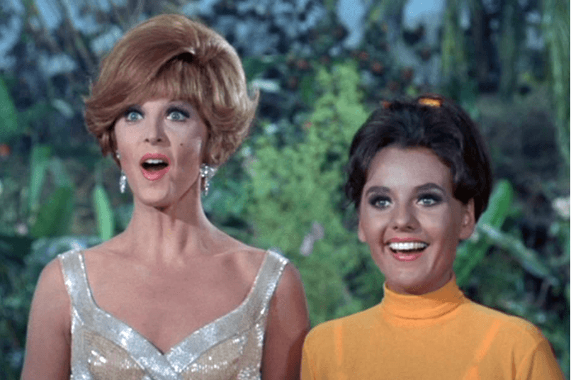 Gilligan's Island castaways including Russell Johnson as the Professor in the classic television comedy