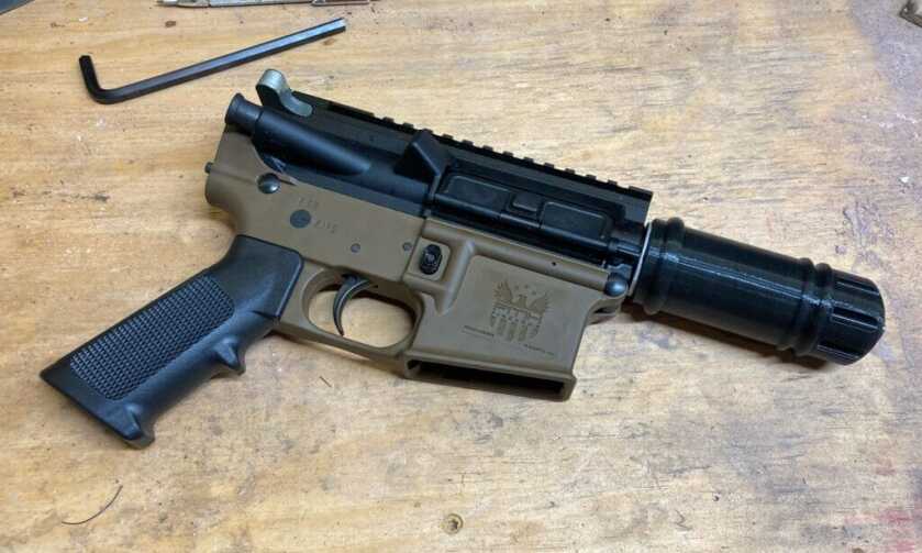 Assembled A280-CFE Blaster in 22LR before the battle-worn paint finish