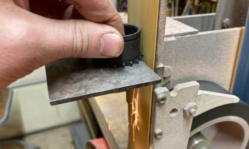 Modified barrel nut fitted into the A280-CFE Blaster barrel shroud