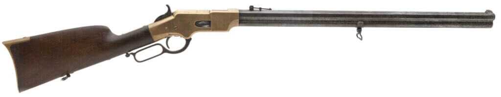 Henry Model 1860 lever-action rifle that preceded the Winchester Model 1873