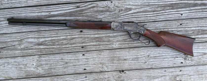 Uberti 1873 Deluxe Sporting Rifle replicating the classic Winchester Model 1873 profile