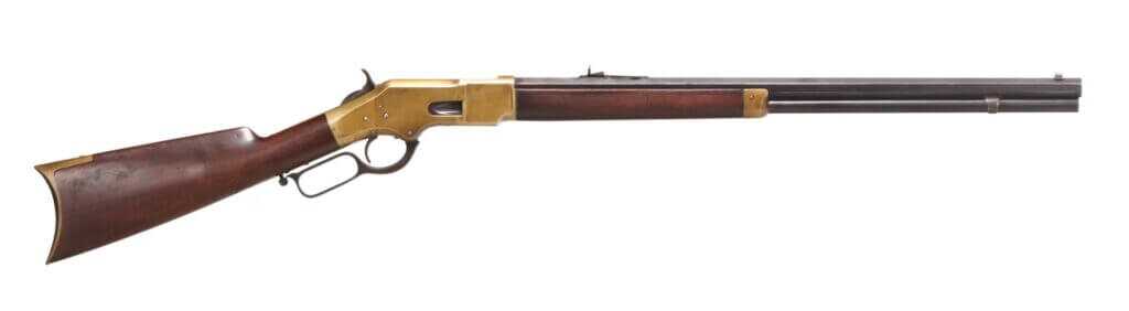 Winchester Model 1866 Yellow Boy lever-action rifle with brass receiver