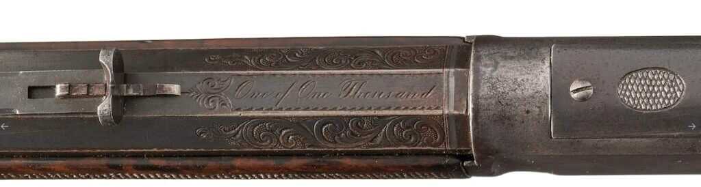 Winchester Model 1873 One of One Thousand accuracy-grade rifle markings