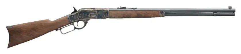 Winchester Model 1873 Sporter with 24-inch octagon barrel and straight-grip stock