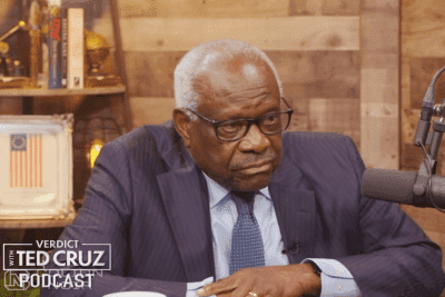 Supreme Court Justice Clarence Thomas discussing the Second Amendment on the Verdict with Ted Cruz podcast.