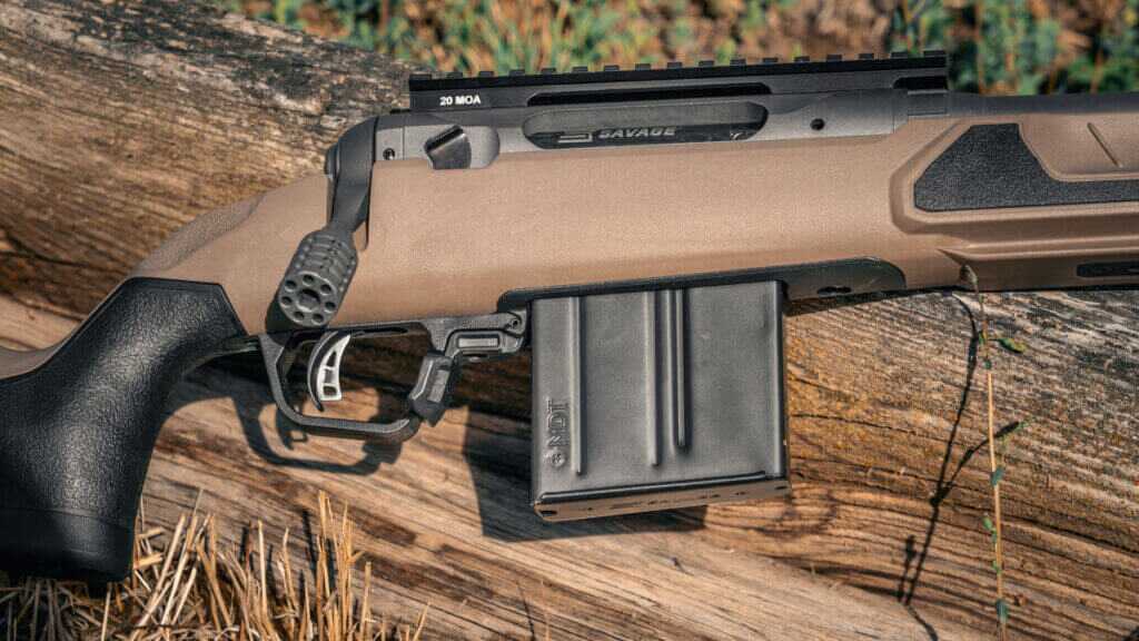 Savage 110 Core Tactical 22 ARC 10-round AICS-pattern magazine with internal cartridge spacer