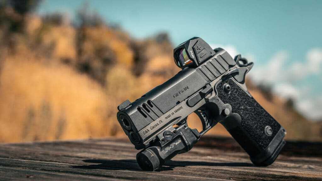 Girsan Witness2311 CMX XXX compact double-stack 1911 with 3.4-inch bull barrel and redesigned grip