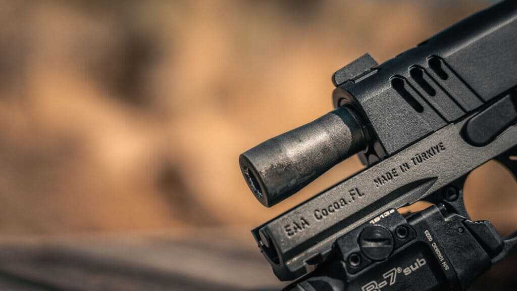 3.4-inch bull barrel on Girsan Witness2311 CMX XXX compact 9mm pistol