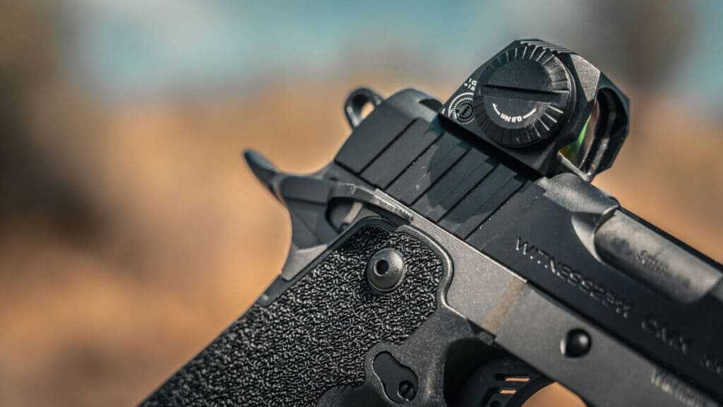 Two-tone Girsan Witness2311 CMX XXX with black slide and Tungsten Cerakote frame and barrel