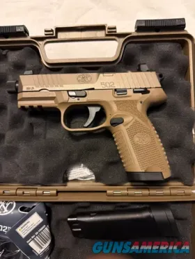 FN 502 Tactical .22 LR FDE Threaded Barr...