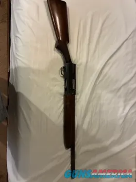 Vintage Semi-Auto Hunting Rifle with Woo...