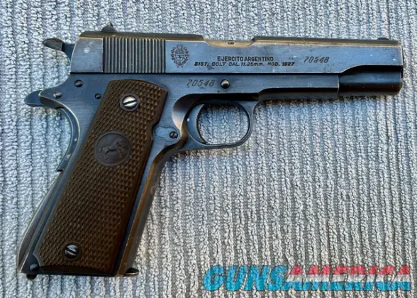 Argentine Modelo 1927 Sistema Colt 1911 ...
