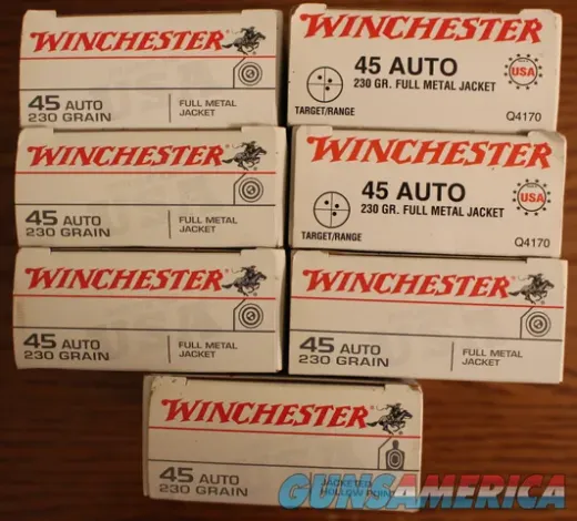 Assorted Winchester 45ACP Ammo NEW