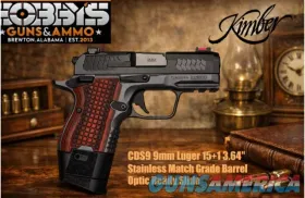 Kimber 3600003 CDS9 9mm 15+1 Optics Read...
