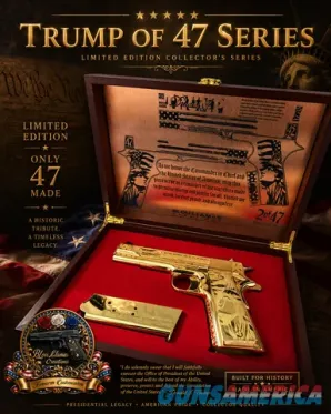 24K Gold Engraved Trump/USA Colt