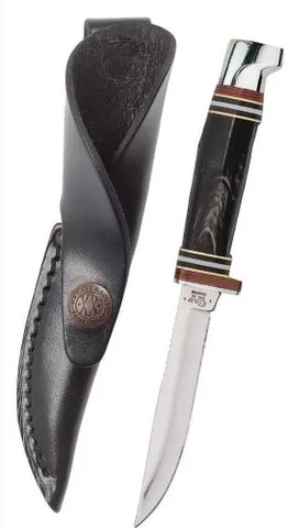 CASE KNIVES BUFFALO HORN HUNTER & LE...