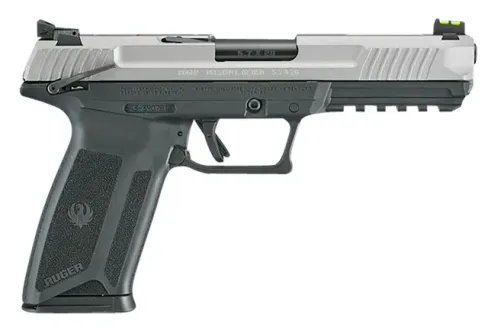 Ruger 57 5.7x28mm 4.94in 20+1 Silver Sli...