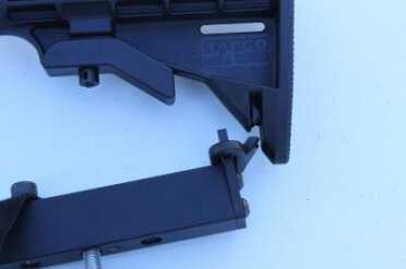 Beware if you have an A4 stock with similar ring. The device broke this Tapco stock with a plastic loop. 