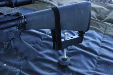 The Eagle MR1 AR-15 Monopod fits any rifle that has an A2 style sling loop. 