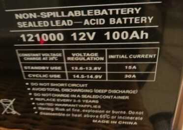 Prepping 101: Solar Generator Basics - Harbor Freight Kit Review A regular deep-cycle battery will work for solar, as will a standard car battery. But these 100 amp/hour batteries are made for long-term power storage and constant drain and recharge. They are bruisers, almost 70 pounds each. They cost roughly $200-250 each.