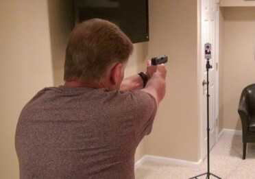 Laser Ammo‘s Training Trifecta: SureStrike Laser, LaserPET and Glock TJ Sight LaserPET can be used anywhere and can even be mounted on a higher stand or tripod.