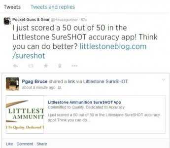 For fans of social media, SureSHOT can share your results with Facebook and Twitter. 